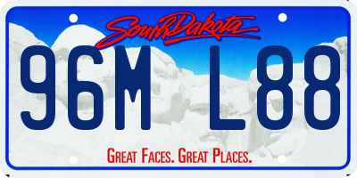 SD license plate 96ML88