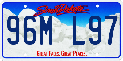 SD license plate 96ML97