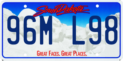 SD license plate 96ML98