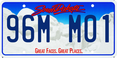 SD license plate 96MM01