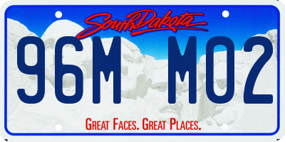 SD license plate 96MM02