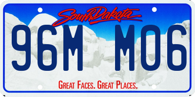 SD license plate 96MM06