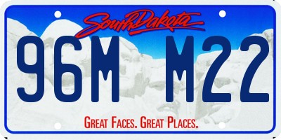 SD license plate 96MM22