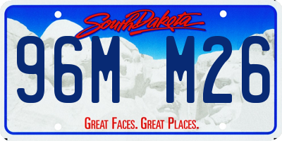 SD license plate 96MM26