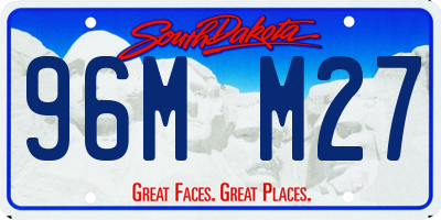 SD license plate 96MM27