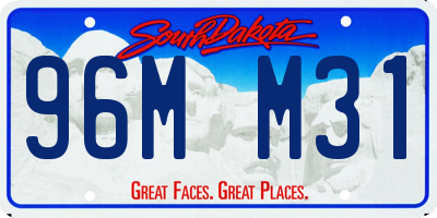 SD license plate 96MM31