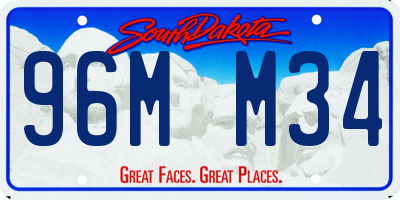 SD license plate 96MM34