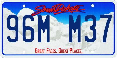 SD license plate 96MM37