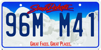 SD license plate 96MM41