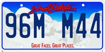 SD license plate 96MM44