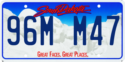 SD license plate 96MM47