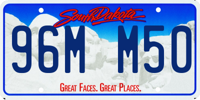 SD license plate 96MM50