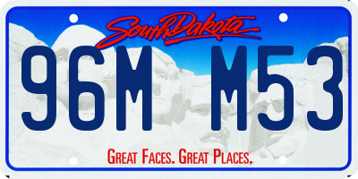 SD license plate 96MM53