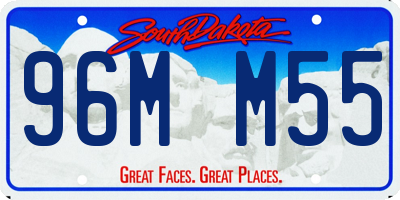 SD license plate 96MM55