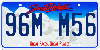 SD license plate 96MM56