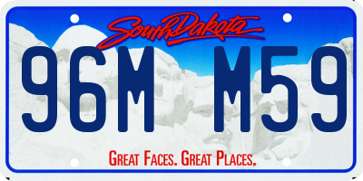 SD license plate 96MM59