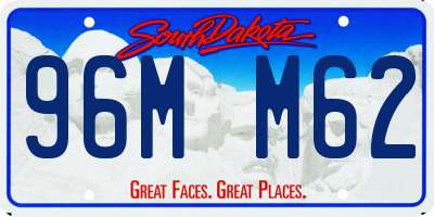 SD license plate 96MM62