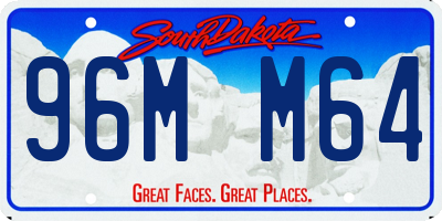 SD license plate 96MM64