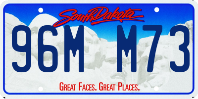 SD license plate 96MM73