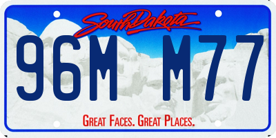 SD license plate 96MM77