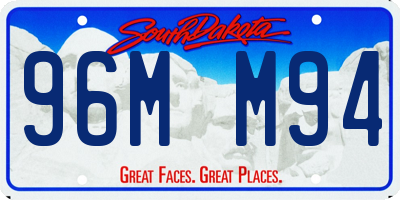 SD license plate 96MM94