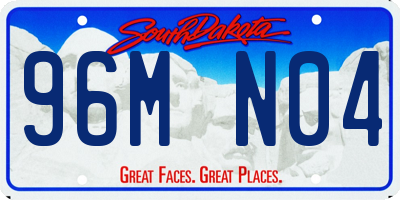 SD license plate 96MN04