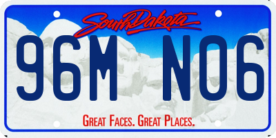 SD license plate 96MN06
