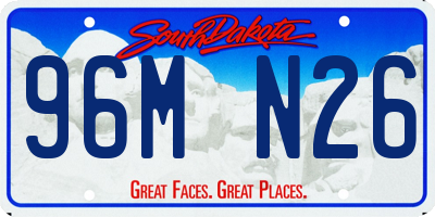 SD license plate 96MN26