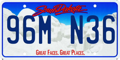 SD license plate 96MN36