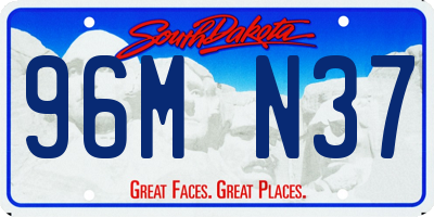 SD license plate 96MN37