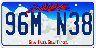 SD license plate 96MN38