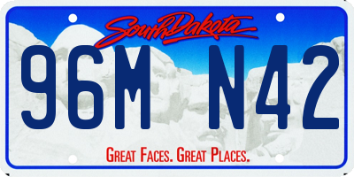 SD license plate 96MN42
