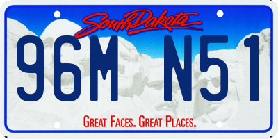SD license plate 96MN51