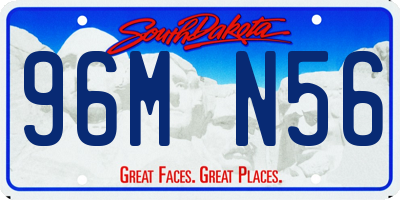 SD license plate 96MN56