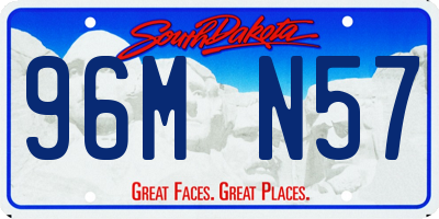 SD license plate 96MN57