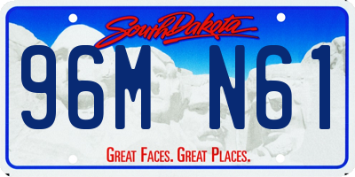 SD license plate 96MN61
