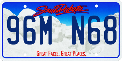 SD license plate 96MN68
