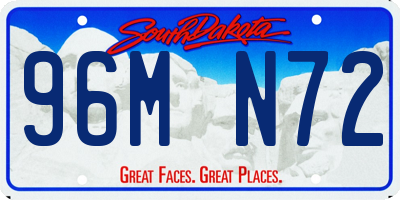 SD license plate 96MN72