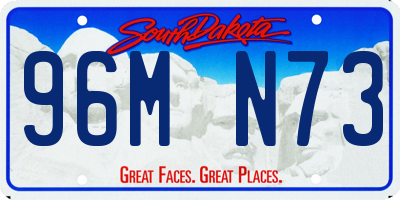SD license plate 96MN73
