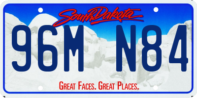 SD license plate 96MN84