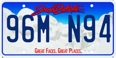 SD license plate 96MN94