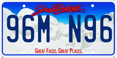 SD license plate 96MN96