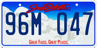 SD license plate 96MO47