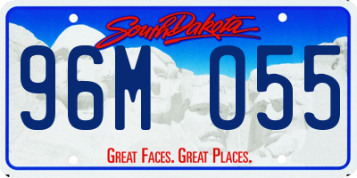 SD license plate 96MO55