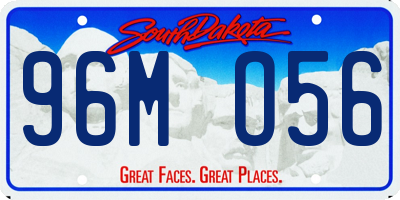 SD license plate 96MO56