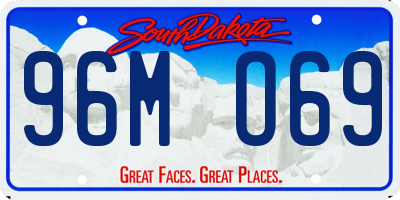 SD license plate 96MO69