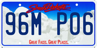 SD license plate 96MP06