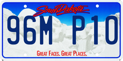 SD license plate 96MP10