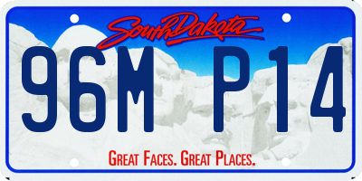 SD license plate 96MP14