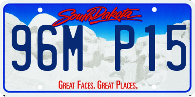 SD license plate 96MP15
